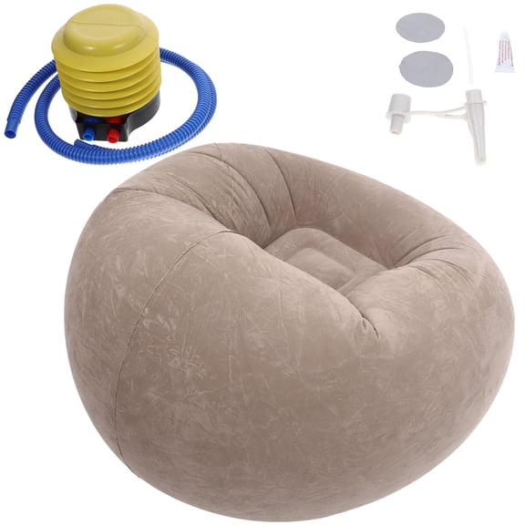Raindrops Inflatable Flocking Sofa Lumbar Support Cushion Lazy Bed Sofas Individual