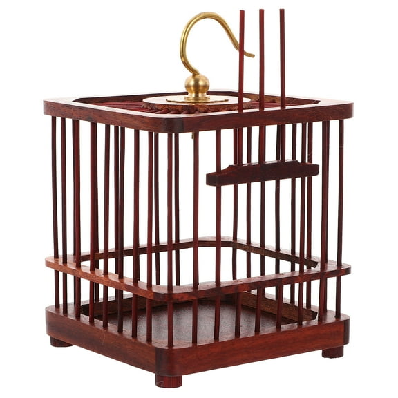 Raindrops Butterfly Net Cage Storage Holder Dark Grey Wooden 1 Pcs