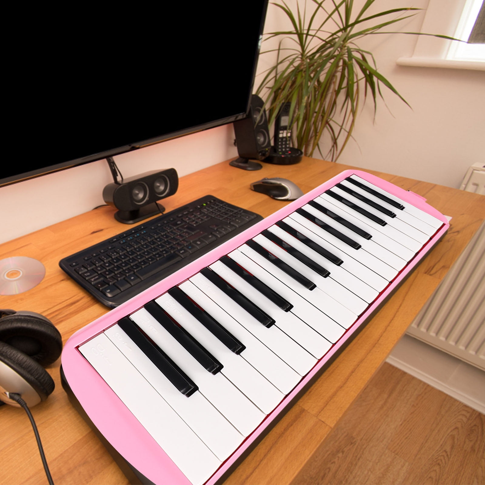 Raindrops Instrument for Beginners Melodica Learning Baby Student Use Pink