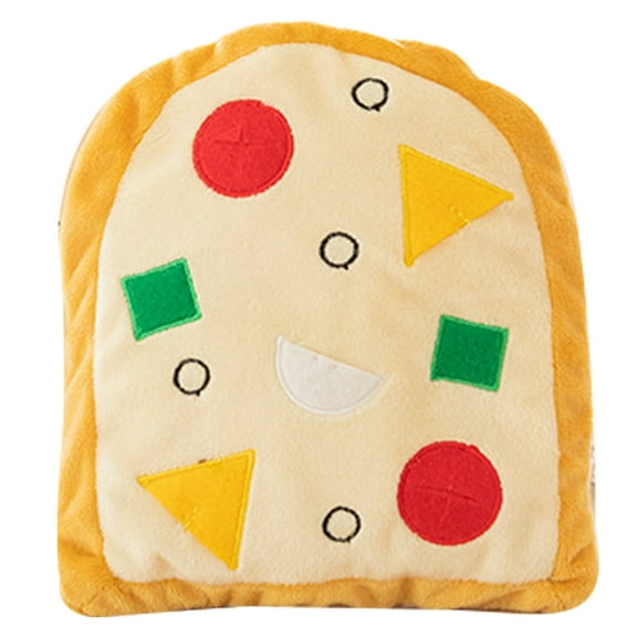 Raindrops Puppy Chewing Toys Pizza Shape Chew Toy Plush 1Pack
