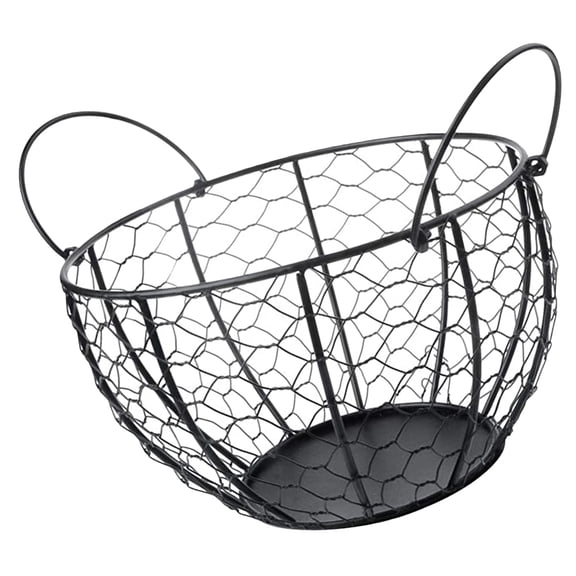 Raindrops Iron Fruit Basket with Stylish Design, Countertop Bowl for Fruits, Eggs, and Kitchen Storage Organizer