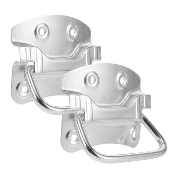 Raindrops Iron Pull Handles for Chests and Toolboxes, 2pcs Chest Handles Iron Pull Handle Heavy Duty Rings Pull Handles for Box Drawer and Case