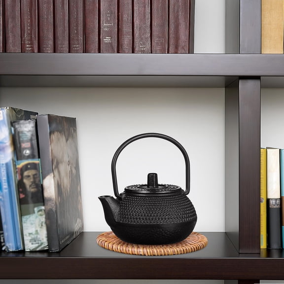 Raindrops Vintage Iron Tea Pot, Rust-Resistant Decorative Teapot for Kitchen, 1-Piece Home Decor