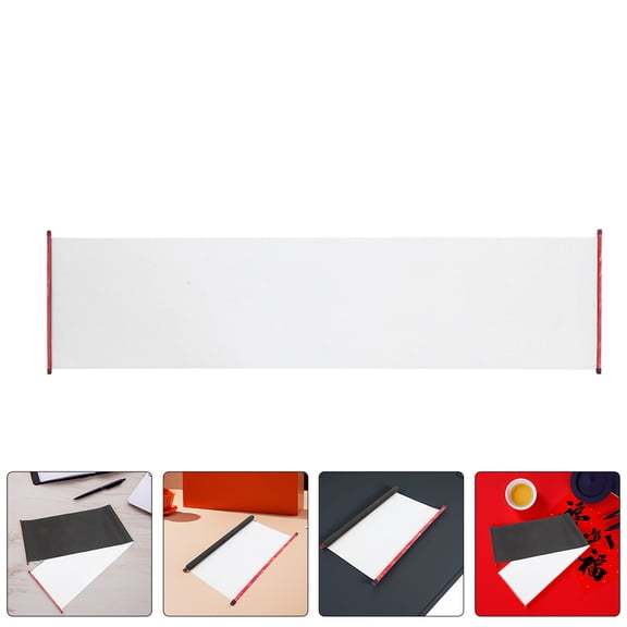 Raindrops Japan Style Reusable Calligraphy Water Writing Cloth for Practice at Home or Classroom White