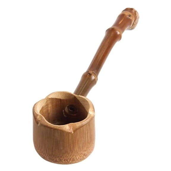 Raindrops Japanese Style Long Handle Water Ladle for Garden Tea Ceremony