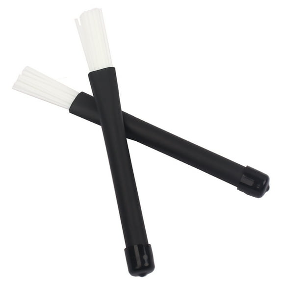 FOMIYES Sturdy Telescopic Drum Brush Sticks with Soft Tips for Smooth Drum Sound