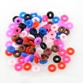 thumbnail image 1 of Raindrops Jewelry Findings 100Pack O-Shaped Stopper Rings Rubber Transparent, 1 of 8