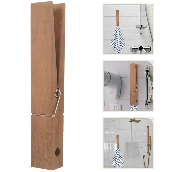 Raindrops Jumbo Wood Clothespin Household Pin for Bathroom Laundry Room Decoration Heavy Duty Wooden Clip 1 Set