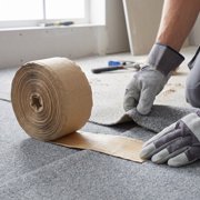 FOMIYES Khaki Carpet Seam Repair Tape with Heat-Activated Adhesive for Home Carpet Installation and Seam Fixing
