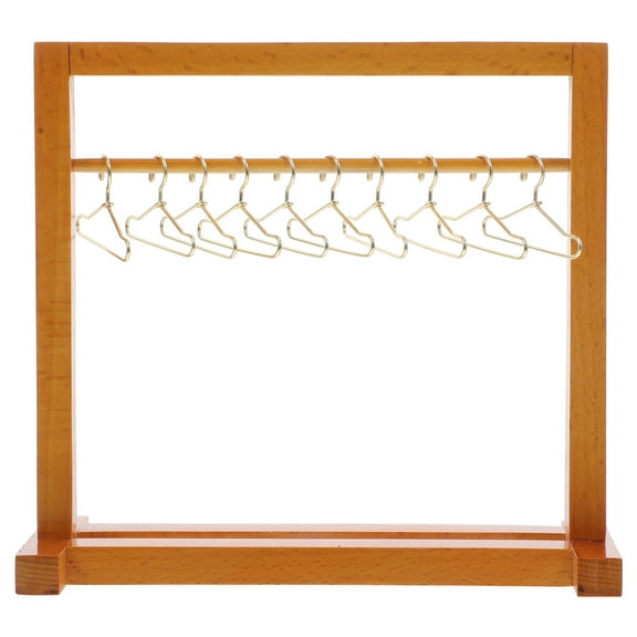 Raindrops  Kids Dress up Storage Rack for Little Girls Baby Child Brown