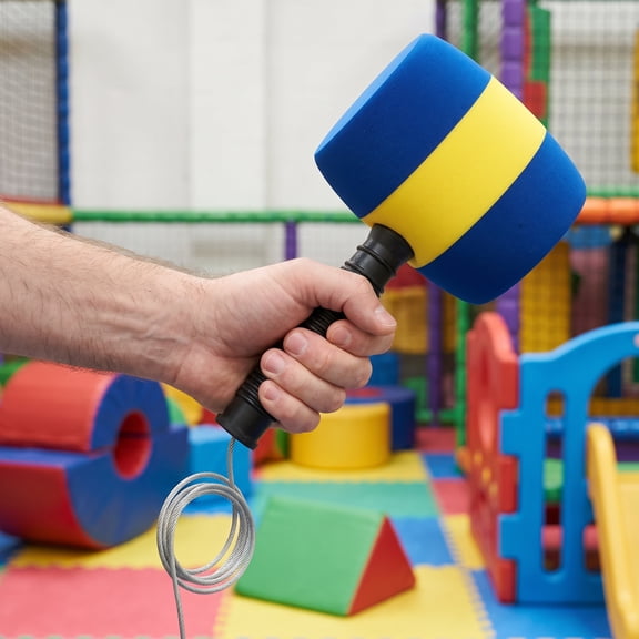 Raindrops Soft Foam Hammer for Games, Universal Fit, Multi-Color Design, Lightweight and Toy