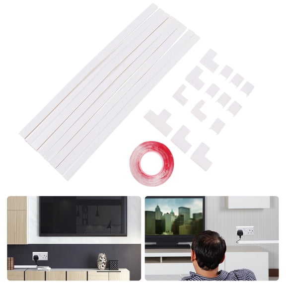 Raindrops Kit Tidy Routing Artifact Wire Cover 40X1.5CM White