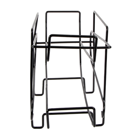 LABRIMP 1Pc Refrigerator Canning Storage Rack Black Double Layer Beverage Organizer for Home