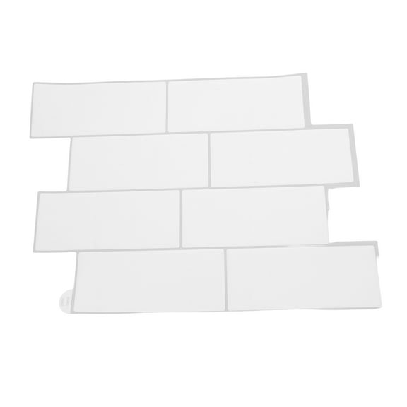 Raindrops White Pet Kitchen Backsplash Peel and Stick Wall Sticker Sheet for Decor
