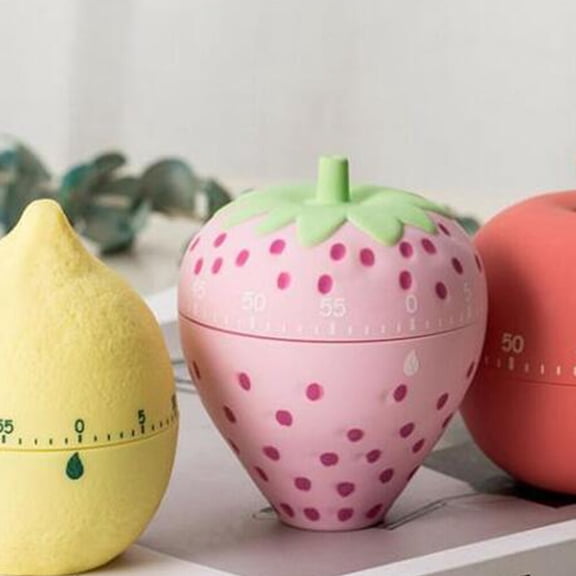 Raindrops Fruit-Shaped Mechanical Kitchen Timer, Easy-to-Use Cooking Timer for Accurate Time Management and Precise Cooking Control