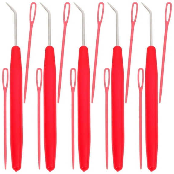 Raindrops Knitting Crochet Hook Set Plastic Handle Stainless Steel Loom Tool Kit For Scarf Hat Gloves Making Random