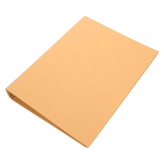 Raindrops Kraft Paper Binder Refillable Notebook Cover Loose-leaf Notebook Shell Students Binder Shell Binder Cover Binder Notebook Binder Cover Kraft Paper Binder Reusable Notebook Shell