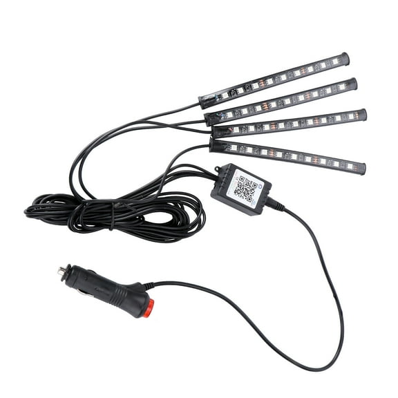 Raindrops under Car LED Light Strip Lights for Headlight Exterior Black