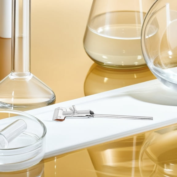 LABRIMP Silver Metal Flask Clamp for Laboratory Support Stand with Durable Grip