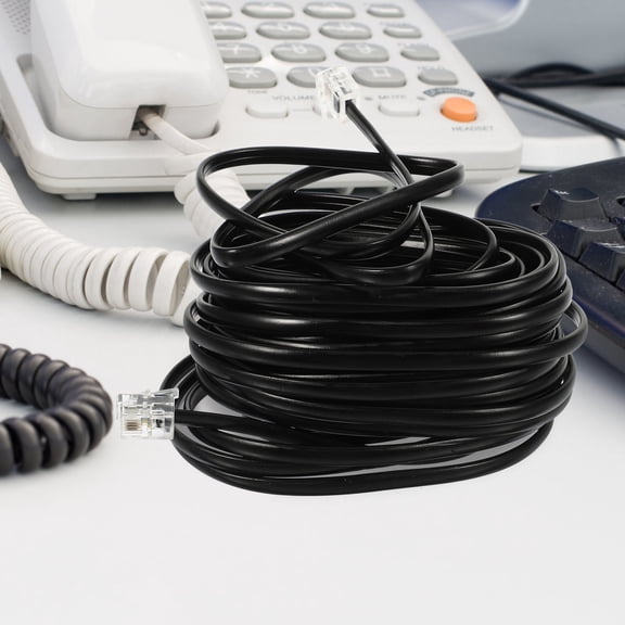 Raindrops Landline Telephone Telephone Cord Accessories 760.00X1.00X1.00CM Black
