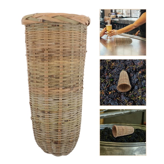 Raindrops Bamboo Brewing Filter Basket for Wine with Precision Filtration Light Green