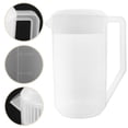 thumbnail image 1 of SEWACC Large Plastic Pitcher for Cold Beverages Home Use 1Set 9.5X7.5X5.2In, 1 of 8
