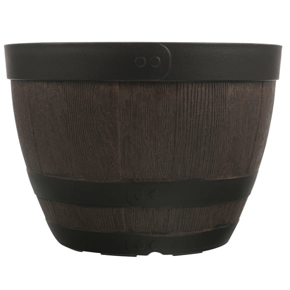 Raindrops  Large Pots for Plants Outdoor Imitation Wine Barrel Flowerpot