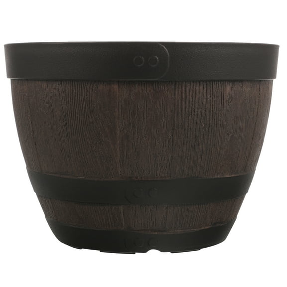 Raindrops Large Pots for Plants Outdoor Imitation Wine Barrel Flowerpot