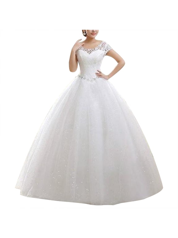 Large Size Wedding Dress for Brides, Elegant Design, Workmanship, Perfect for Special Occasions and Weddings