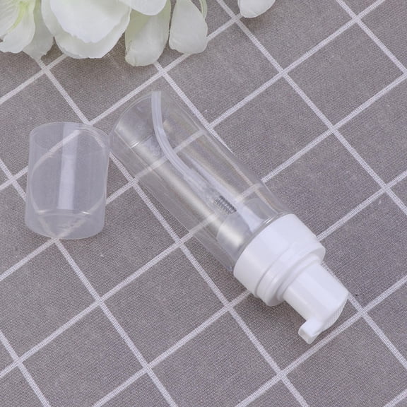 Raindrops Transparent Foam Bottle Reusable Empty Container for Liquid Storage and Dispensing, Travel Friendly