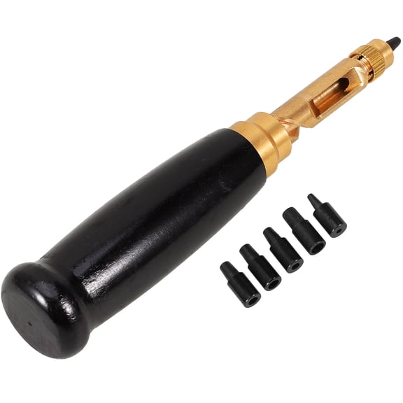 Raindrops Leather Hole Punch Tool Set for DIY Crafts and Belt Making with Assorted Colors 6 Pieces