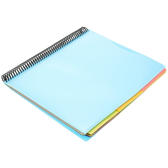 Raindrops Legal Size File Organizer Coil Notebook Folder Multi-functional Office