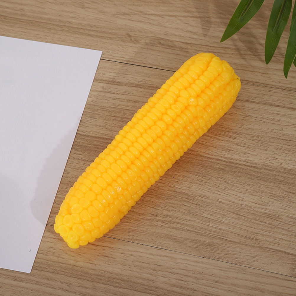 Raindrops Lifelike Yellow Simulation Corn Model PVC Fake Vegetable ...