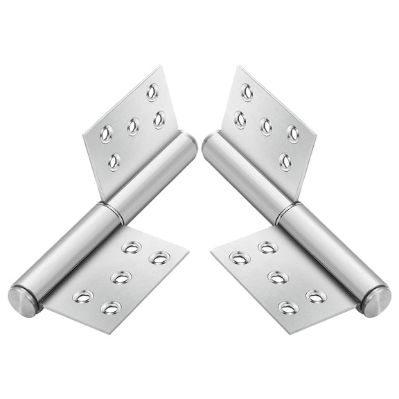 FOMIYES Heavy Duty Stainless Steel Fire Door Hinges, 1 Pair and Rust-Resistant Hardware for Secure Door Installation