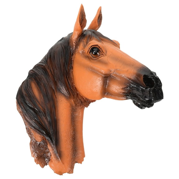 Raindrops Resin Animal Head Wall Hanging Light Brown for Home Easy Maintenance and Long Life