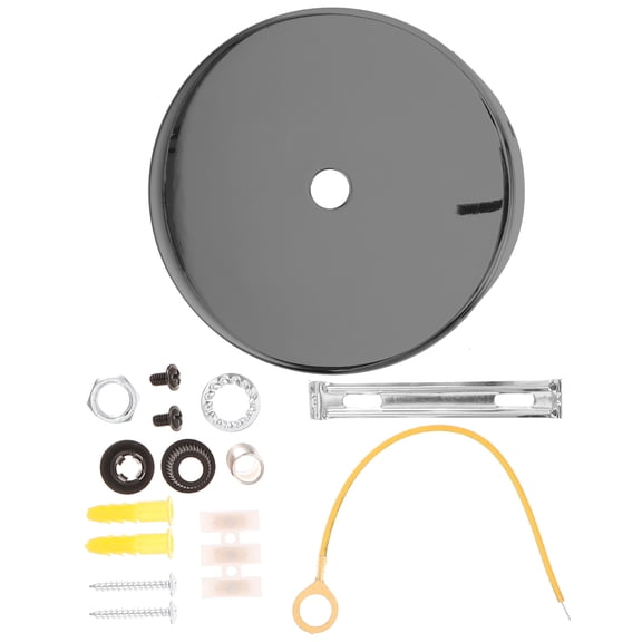 Raindrops Light Canopy Ceiling Lamp Tray Canopy Light Plate 10.00X10.00X2.40CM Black