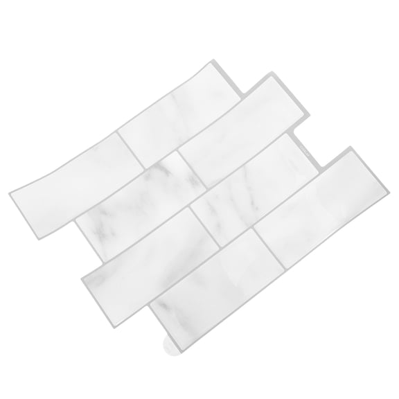 Raindrops Versatile Light Grey Self Adhesive Wall Tile Sticker for Kitchen and Bathroom