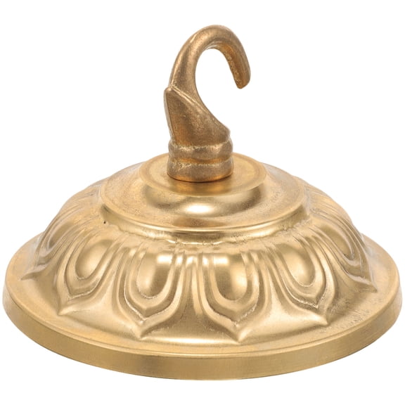 Raindrops Ceiling Light Canopy with Hook Golden Metal Simple to Install