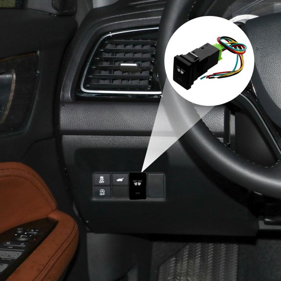 Raindrops Light Switch Push Led Light Bar Rectangular Plastic 1Pcs for Vehicle Use