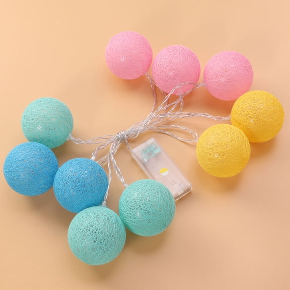 Raindrops Light String Ball LED Cotton Thread Assorted Color for Bedroom Wedding Stage Festival Decoration
