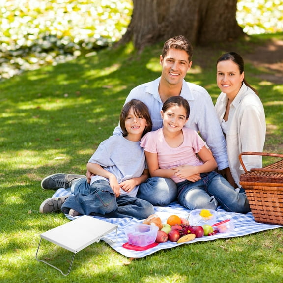 Raindrops Lightweight Foldable Camping Table With Heat Shield For Outdoor Cooking Beach Travel Hiking Backpacking