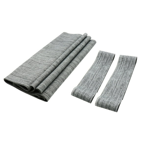 Raindrops Grey Linen Table Runner Imitated Burlap for Home Decor Wedding and Party