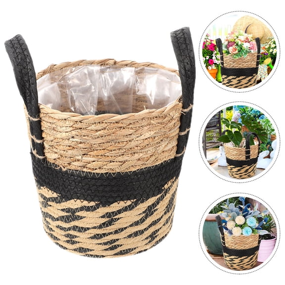 Raindrops Liner Flower Pot Woven Flower pot Lining Flower Basket Woven Flowerpot Weaving Basket
