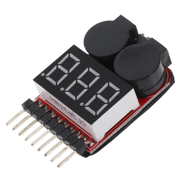Raindrops Lipo Battery Voltage Tester Battery Voltage Tester With Buzzer Alarm 1- Lipo Battery Tester