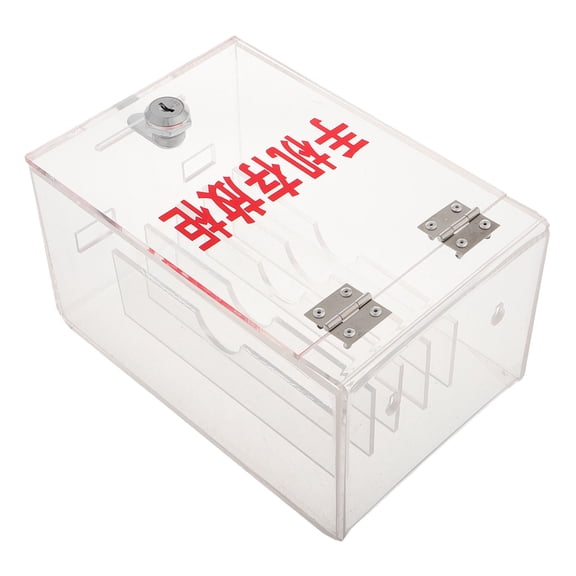 Raindrops Cell Phone Storage Cabinet for General Users with Multifunctional Storage and Acrylic Build 1Set