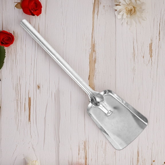 Raindrops Long Handle Coal Shovel Iron Shovel Garden Shovel Coal Shovel for Fireplace and BBQ Suitable for Ash Removal and Garden Cleaning