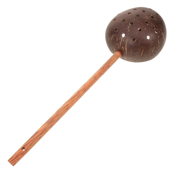 CRILSTYLEO Multifunctional Slotted Spoon Coconut Shell Stirring Adults Restaurant Use 1Set