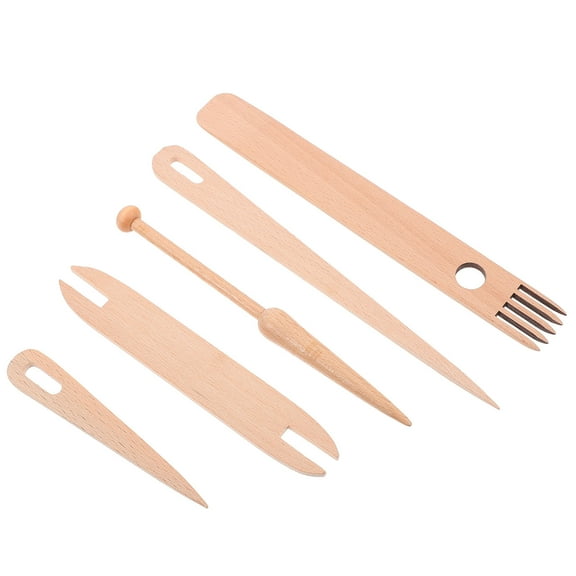 Raindrops Weaving Loom Tools Set Khaki Wood 1Set 78X07Inch