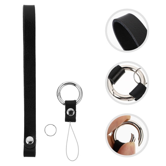 Raindrops Loop Style Practical Wristlet for Phone Charm Wrist Strap in Black 1Pc