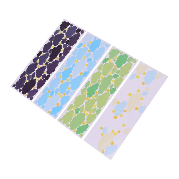Cloud Shape Stickers for Scrapbooking and Diary Decoration, Self-Adhesive Synthetic Paper Labels